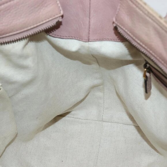 GUCCI GG Canvas Hand Bag 2way Beige Gold 323675 Auth BA5865 - Picture 11 of 16